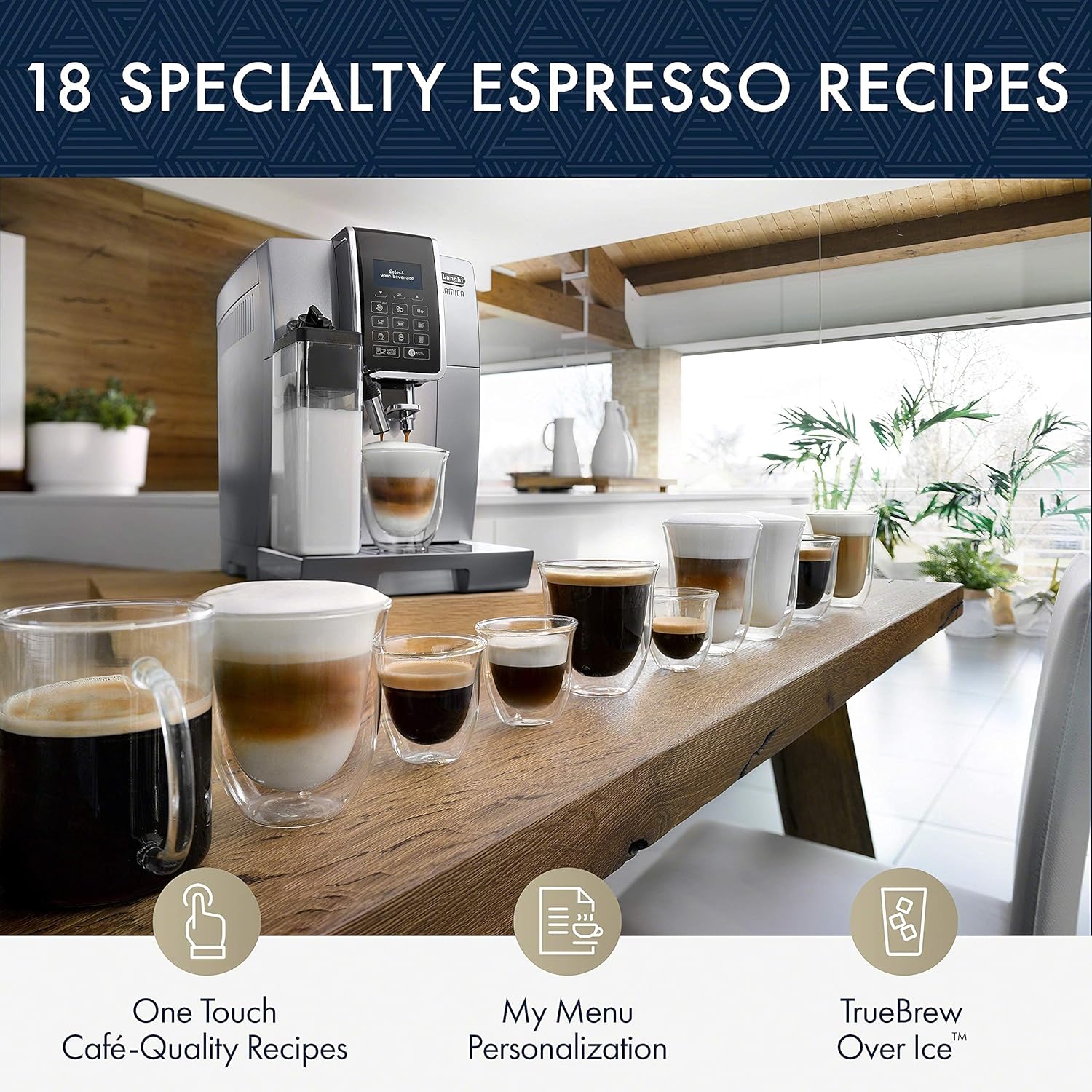 Fully Automatic Espresso Machine with LatteCrema, Silver P1131