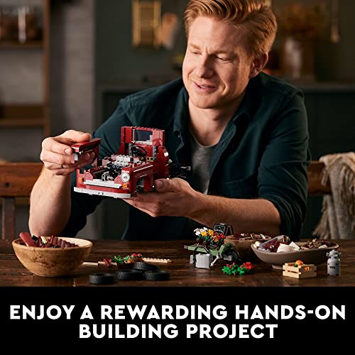 Vintage Pickup Truck Building Set for Adults H88430
