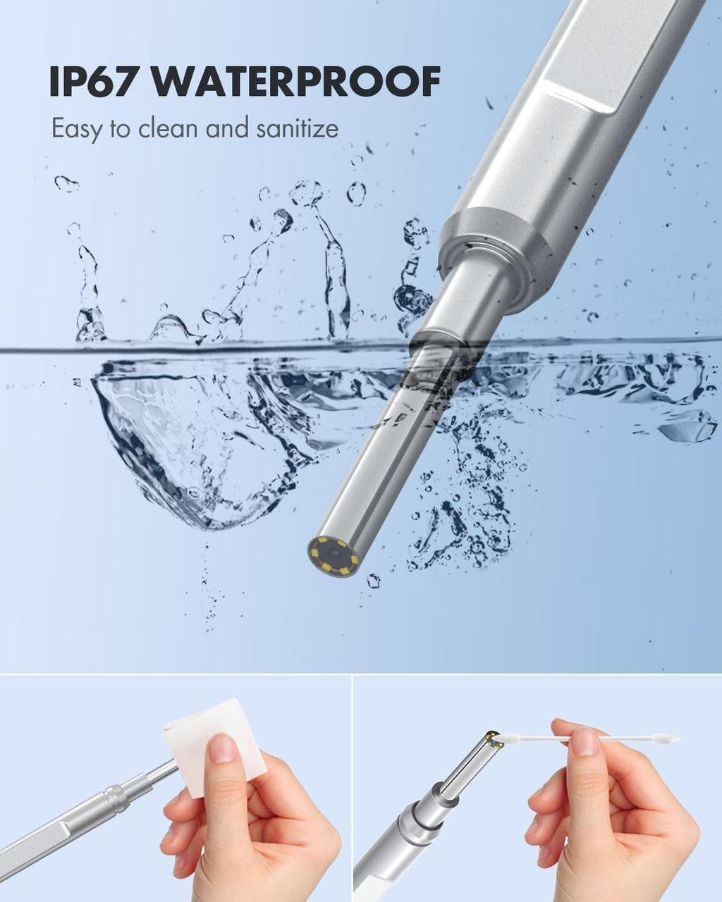 Ear Wax Removal Tool with LED Light Camera Otoscope Q9993