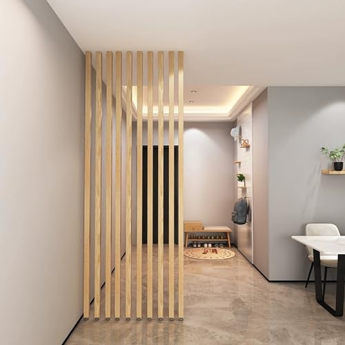 Wall Partition Room Divider Floor to Ceiling Wooden Post P9959