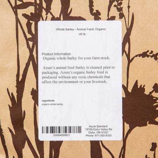 Organic Whole Barley Animal Feed for Pets I2724