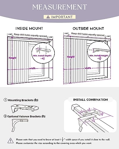 Motorized Vertical Blinds for Home Office, Blackout, Remote Control Y2361