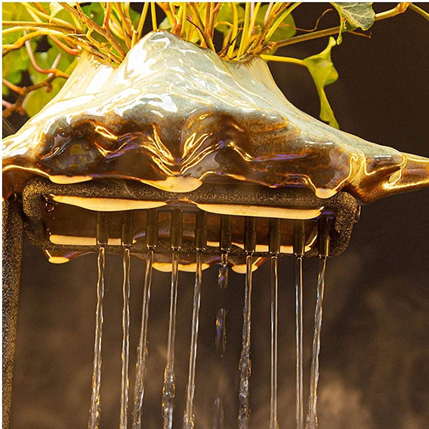 Tabletop Fountain with Moving Water, Desktop Decor N3794