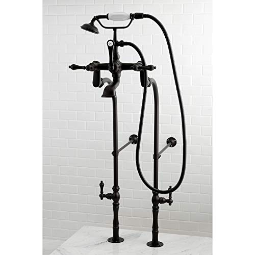 Vintage Tub Filler Combo with Lever Handle, Polished Chrome U234912