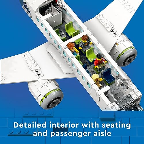 Passenger Airplane Building Toy Set with Bus and Luggage Truck G3243