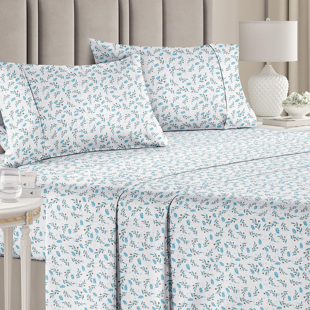 Christmas Sheets 4 Piece Deep Pocket Bedding Set I1625