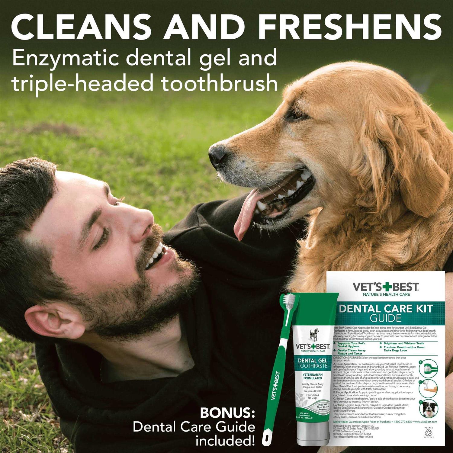 Enzymatic Toothpaste and Toothbrush Dog Dental Care Kit V89586