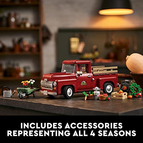 Vintage Pickup Truck Building Set for Adults H88430
