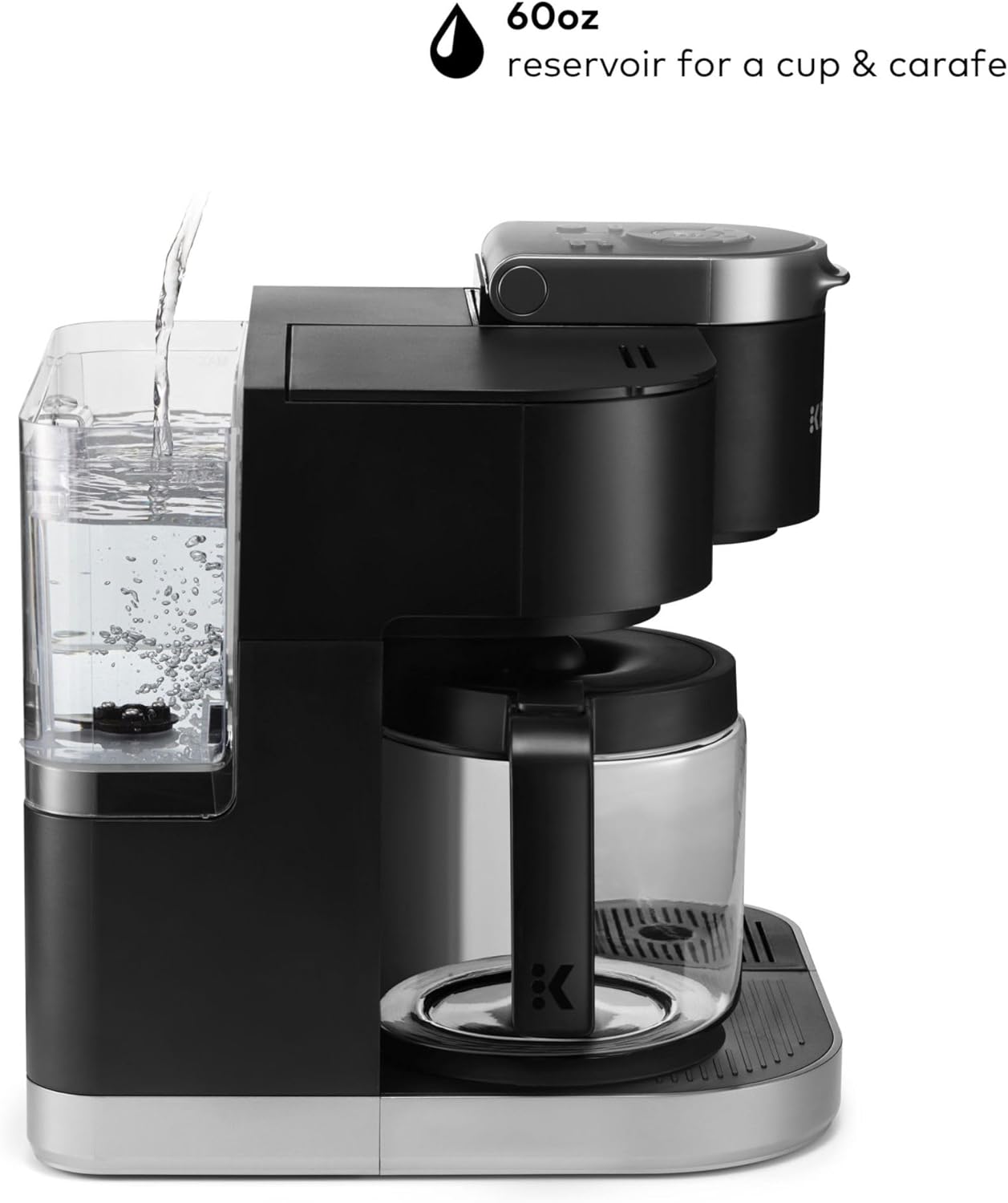 Single Serve & Carafe Coffee Maker, Black F12110