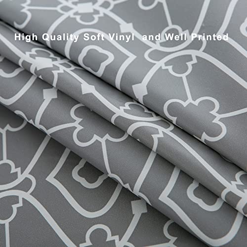 Round Vinyl Fitted Tablecloth with Flannel Backing Elastic Edge Waterproof T968