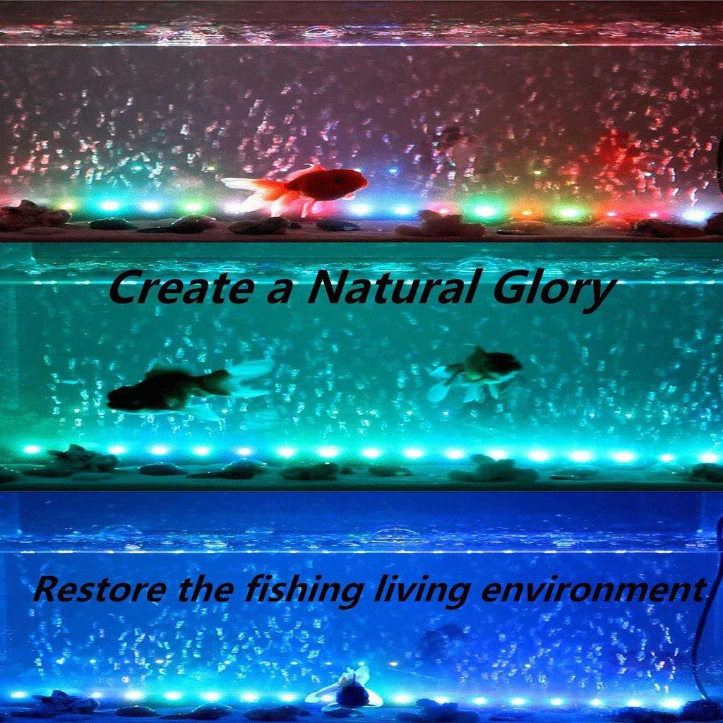 LED Aquarium Light 2 Pack 15 inches Fish Tank Light RGB Underwater Submersible L662