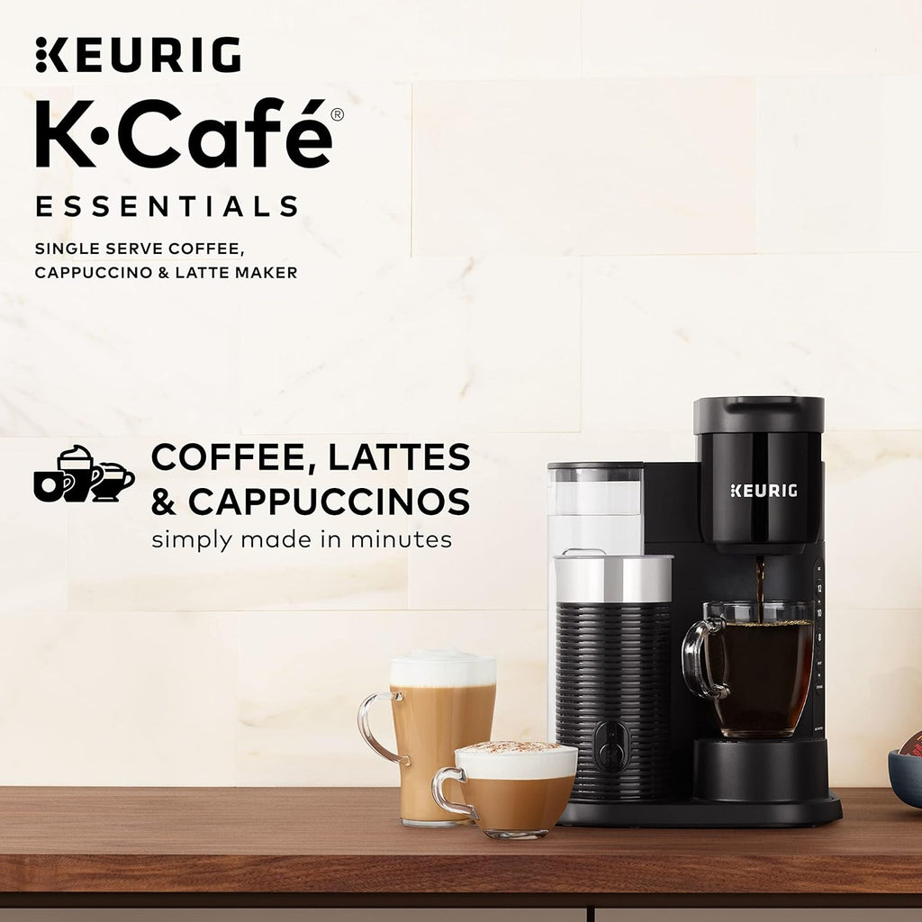 Single Serve Coffee Maker, Latte and Cappuccino, Black I557