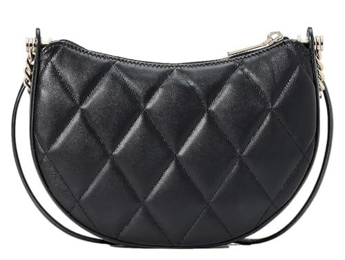 Women's Quilted Leather Zip Top Crossbody Bag C951