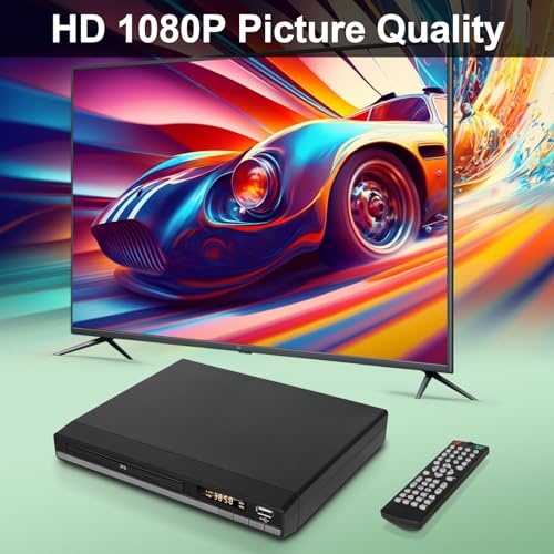 DVD Player for TV with HDMI and USB Input, Region-Free, 1080P G809