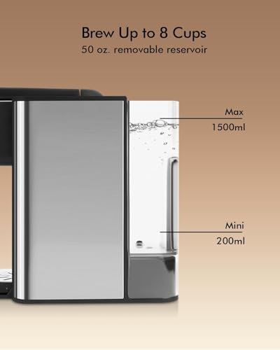 Single Serve Coffee Maker for K-pods, Ground Coffee, and Loose Leaf Tea H6360
