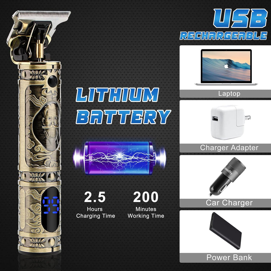 Cordless T-Blade Hair Trimmer for Men Beard Grooming M2213
