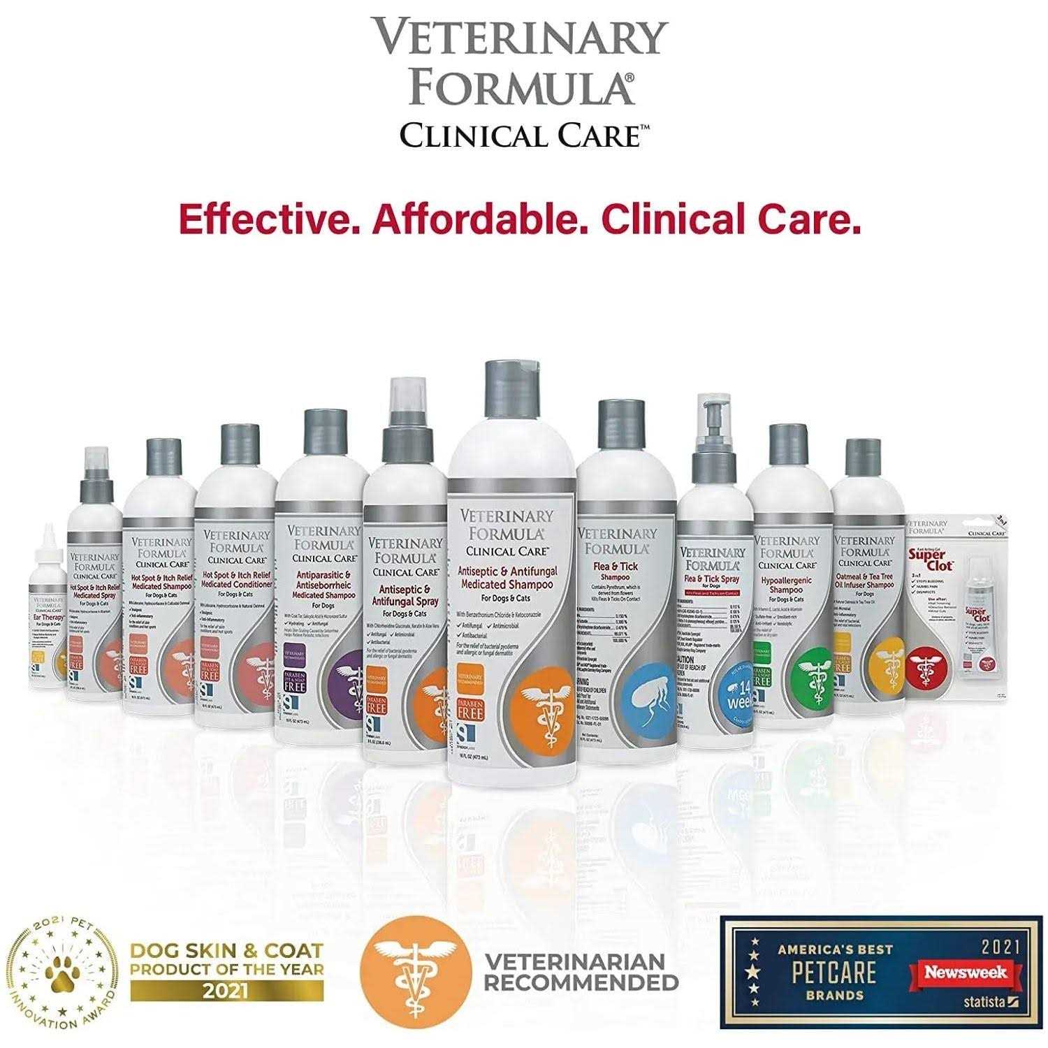 Antiseptic & Antifungal Medicated Shampoo for Pets W617