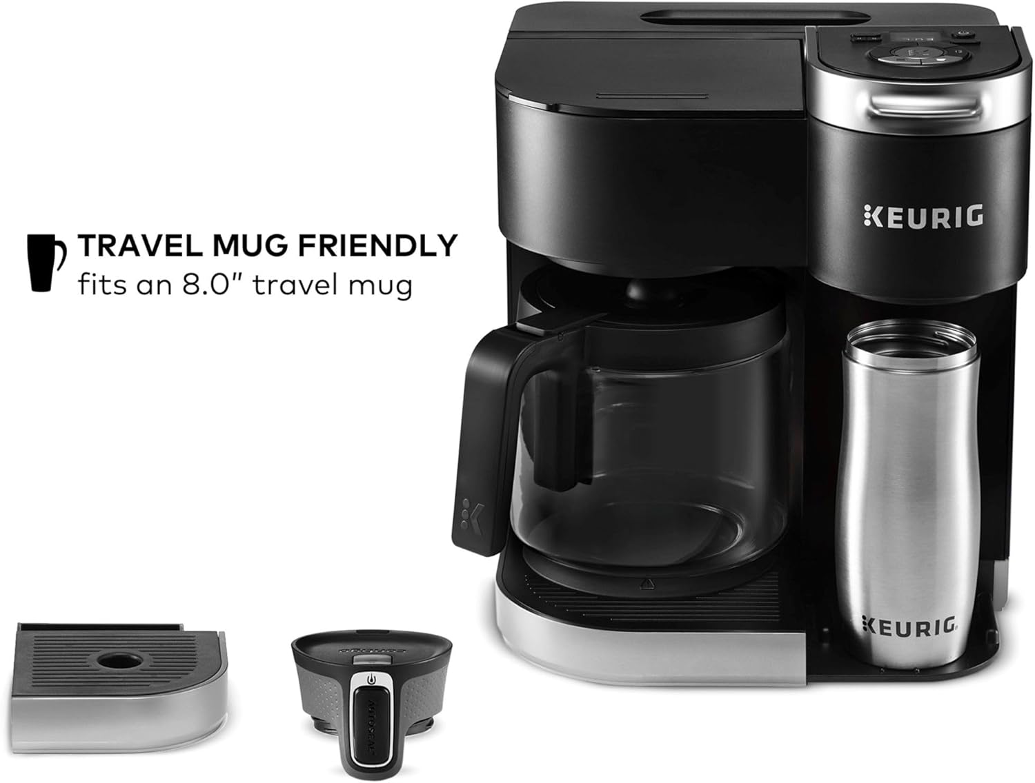 Single Serve & Carafe Coffee Maker, Black F12110