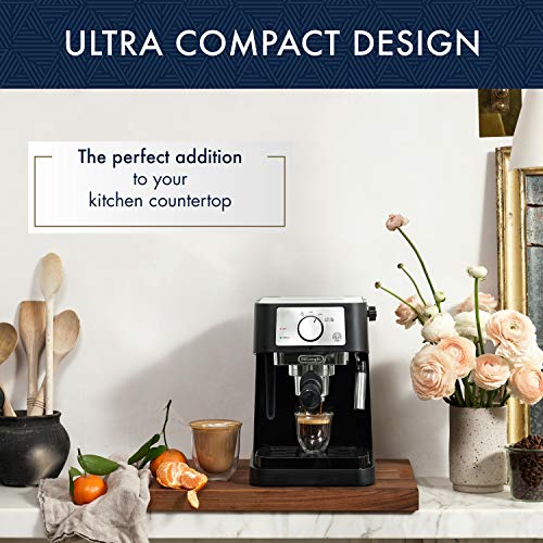 Manual Espresso Machine with 15 Bar Pump and Milk Frother B657325