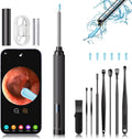 Ear Wax Removal,Ear Cleaner with Camera,Ear Wax Removal Tool with 1296P HD Camera and 6 LED Lights,Earwax Removal kit with 8 Ear Pick,Ear Otoscope for iPhone,iPad,Android Device