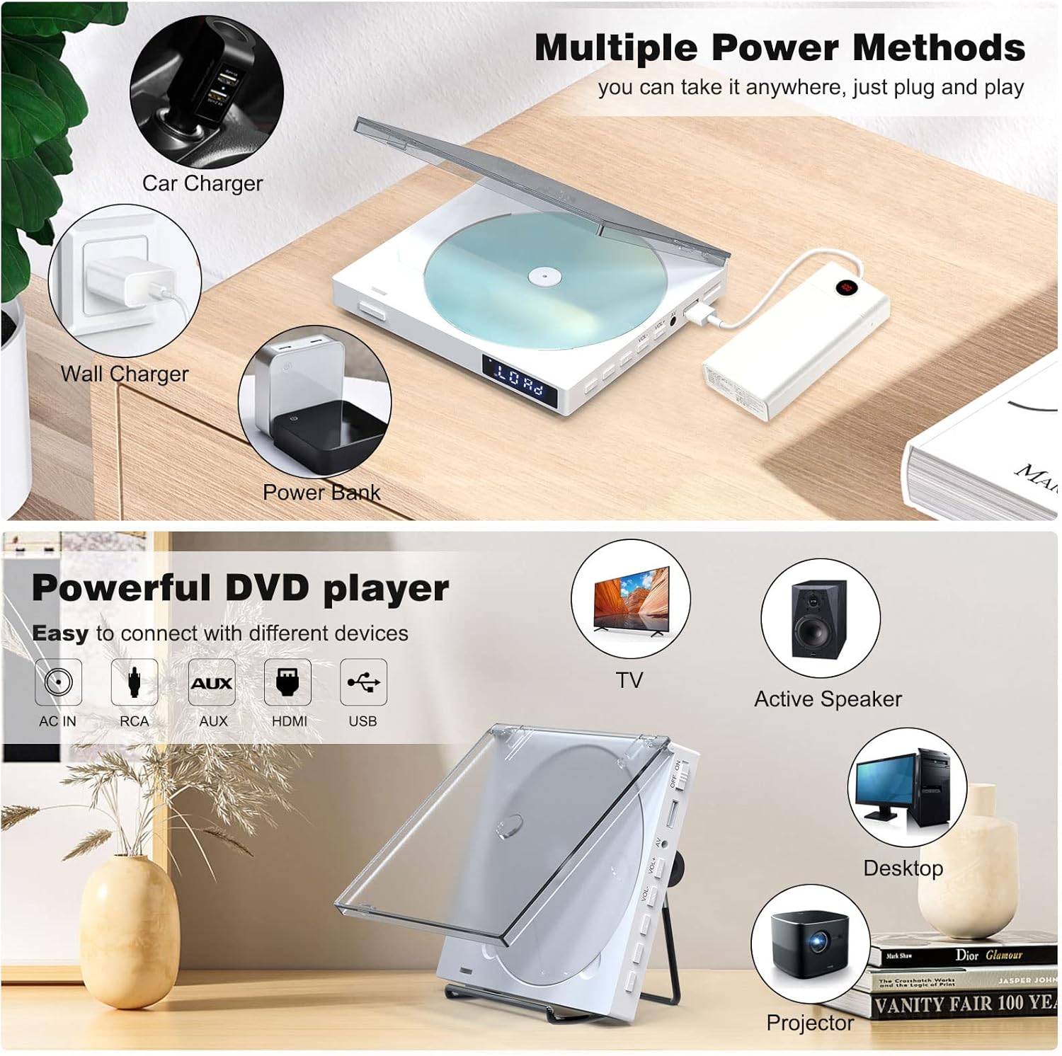 Mini DVD Player with HDMI and RCA Output for TV I752