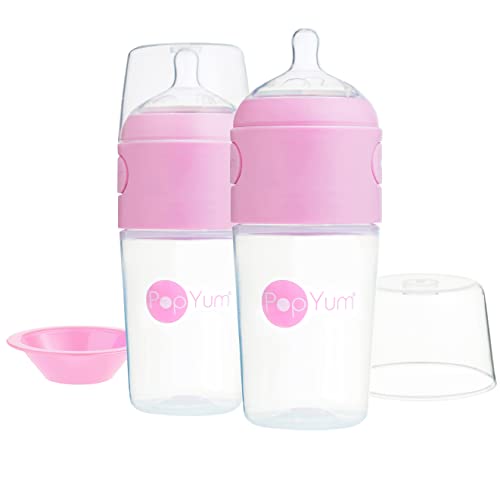 5 oz Pink Anti-Colic Baby Bottles with Nipples, 3-Pack Y46173
