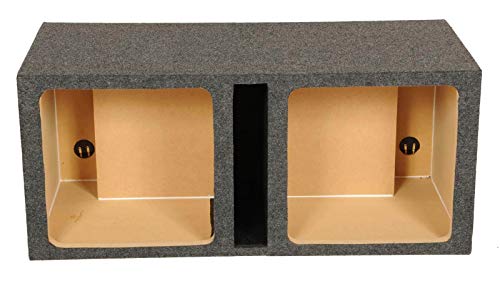 Q Power HD215 15" Dual Heavy Duty Vented Square Subwoofer Sub Enclosure Box