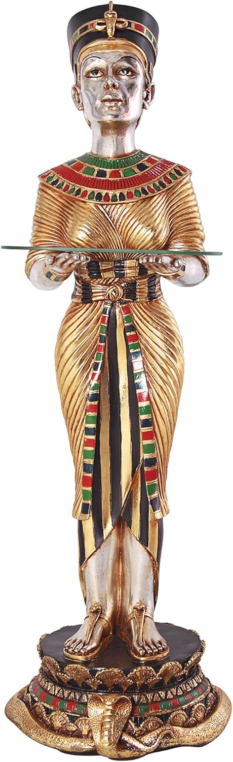 Design Toscano The Egyptian Queen's Faithful Servant Statue, Dimensions: 14.5" Wx14.5 Dx42.5 H 16.5 lbs, Full Color