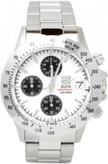 Elgin FK1184S-W Men's Watch, Silver, Dial Color - Black, Watch