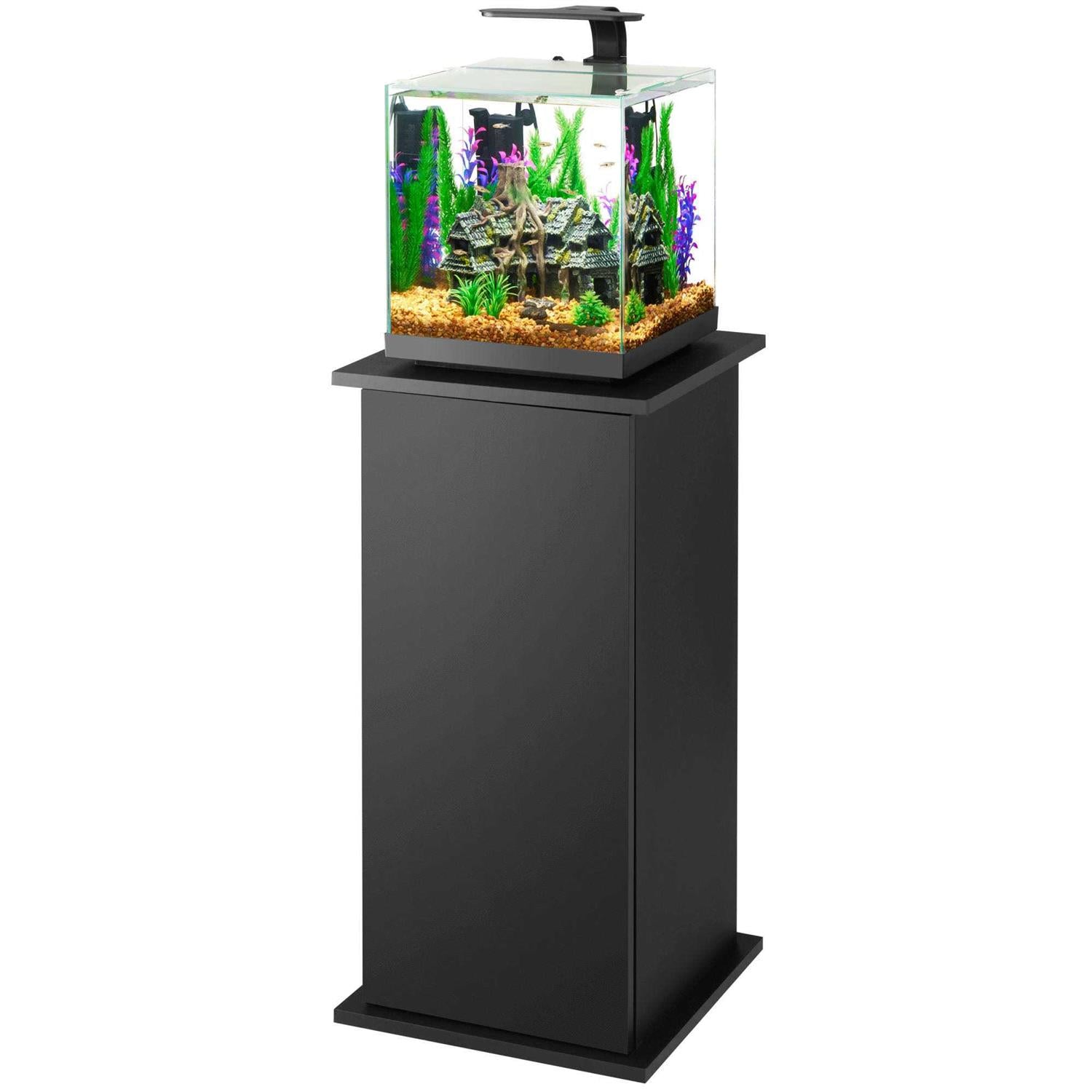 Black Pedestal Aquarium Stand S88748