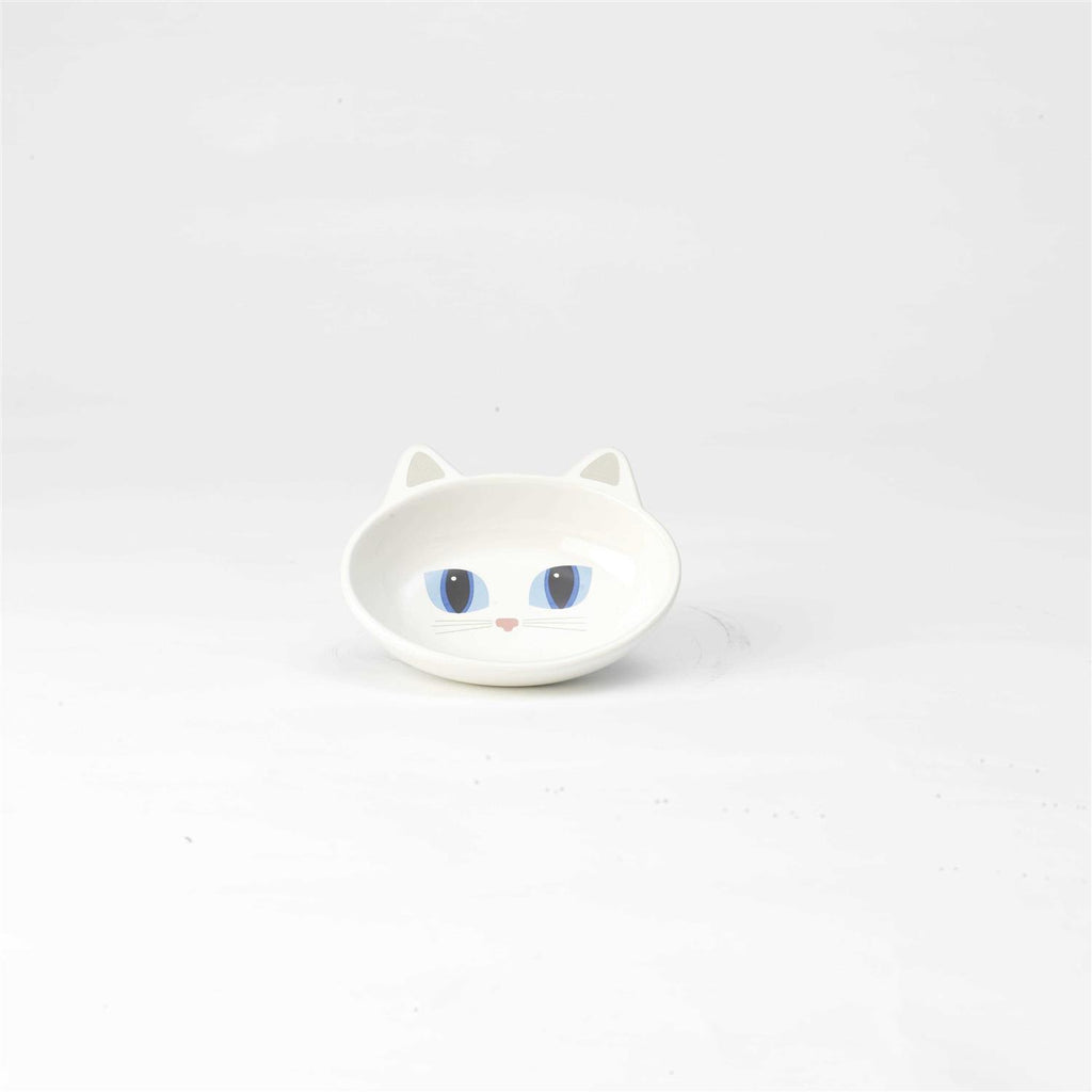 Petrageous Frisky Kitty Oval Saucer - Pet Supplies online store
