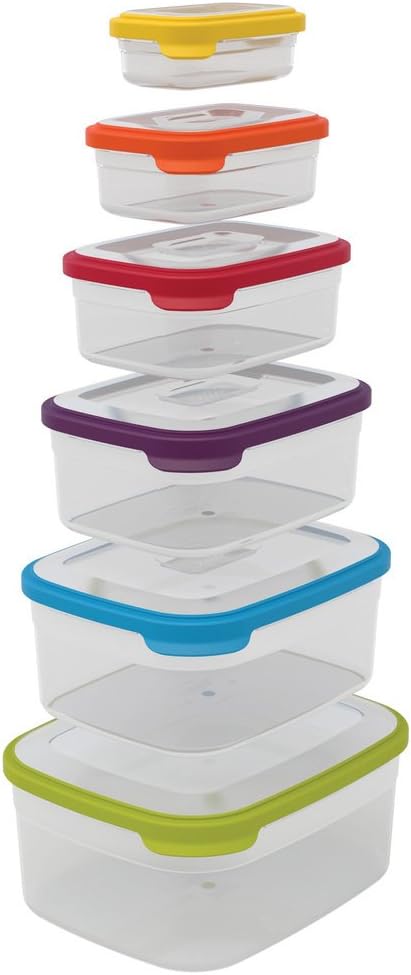 Plastic Food Storage Container Set with Airtight Leakproof Lids I743