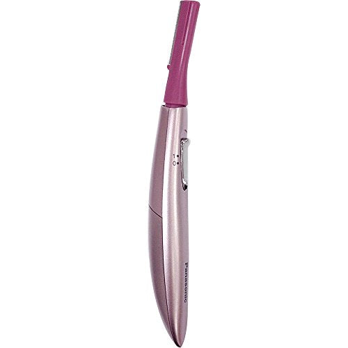 Panasonic Facial Hair Trimmer for Sensitive Skin, Unisex Detailer with Flexible Head, Gentle on Acne, Includes 2 Eyebrow Attachments, Wet/Dry - ER-GM40-K (Black)