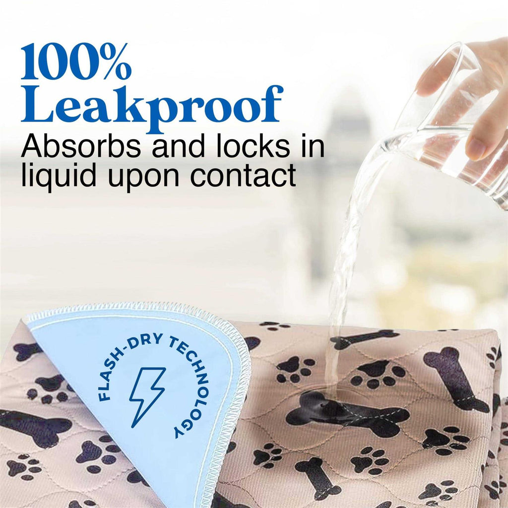 Washable Quilted Pee Pads for Dogs, Extra Absorbent Waterproof Mat B2422