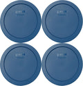 Pyrex 7402-PC 6/7-Cup Blue Spruce Food Storage Replacement Lids - 4 Pack