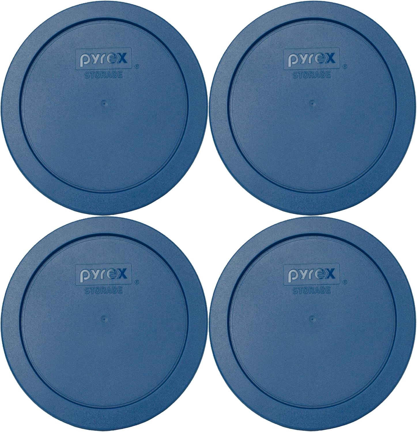 Pyrex 7402-PC 6/7-Cup Blue Spruce Food Storage Replacement Lids - 4 Pack