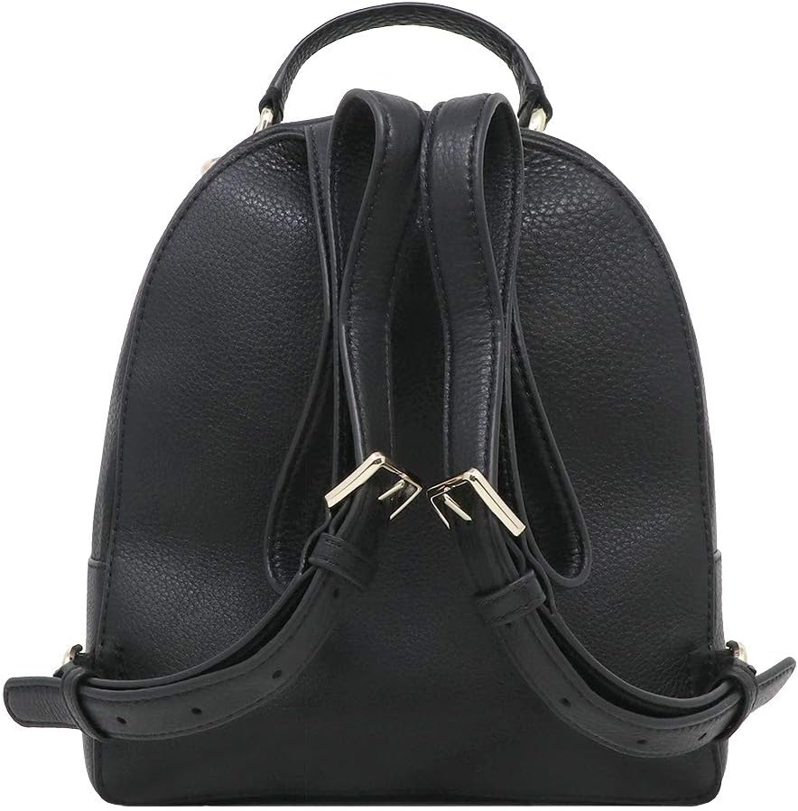 Leather Backpack, Medium, Black N5811
