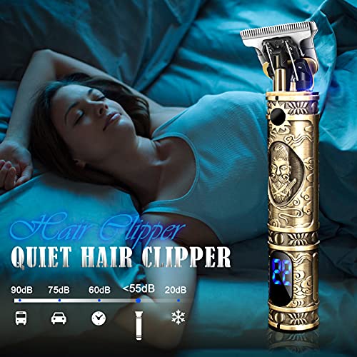 Professional Hair Clippers for Men, Cordless Rechargeable Beard Trimmer Kit E298