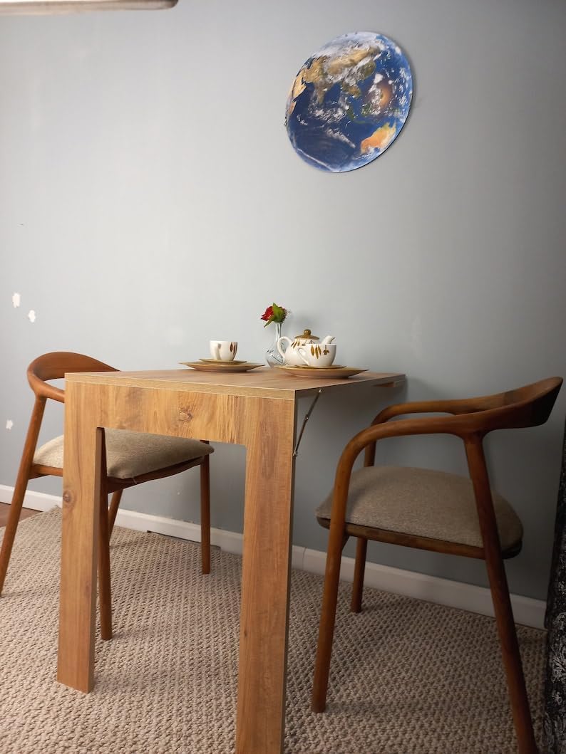 Wall Mounted Folding Table, Space Saving Dining Desk, 18''x28.3'' S31325