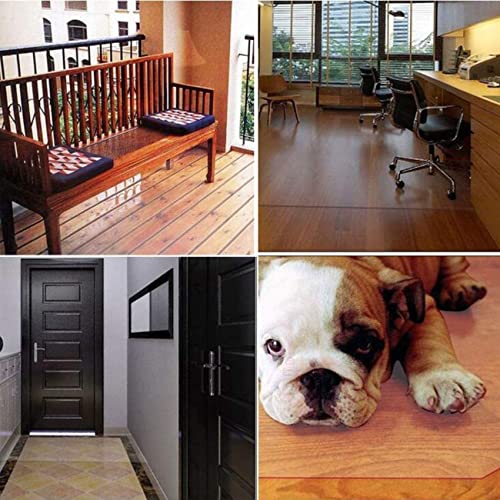 Clear Vinyl Floor Runner Rug Protector for Hardwood and Tile H38617