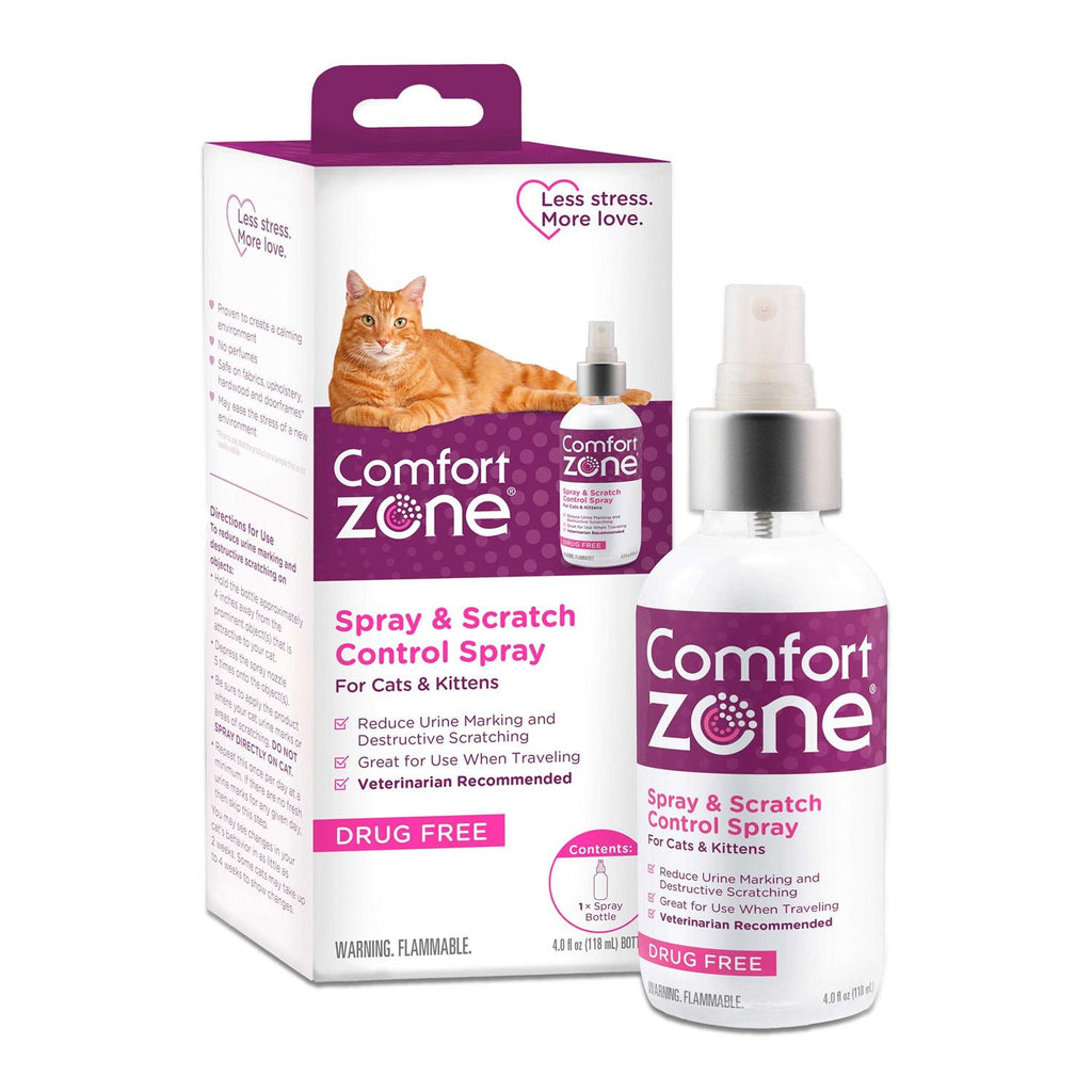 Spray Comfort Zone Cat Calming Spray &amp; Scratch - Pet Supplies online store