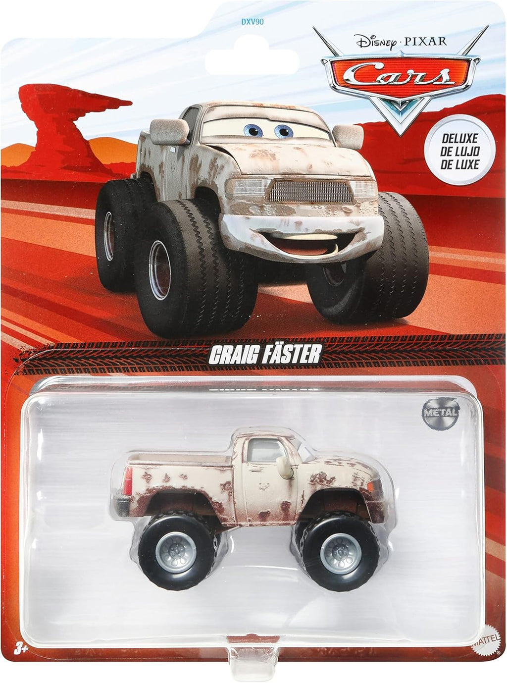 Die-Cast Character Cars, 1:55 Scale Collectible Toy for Kids Ages 3+ G7517