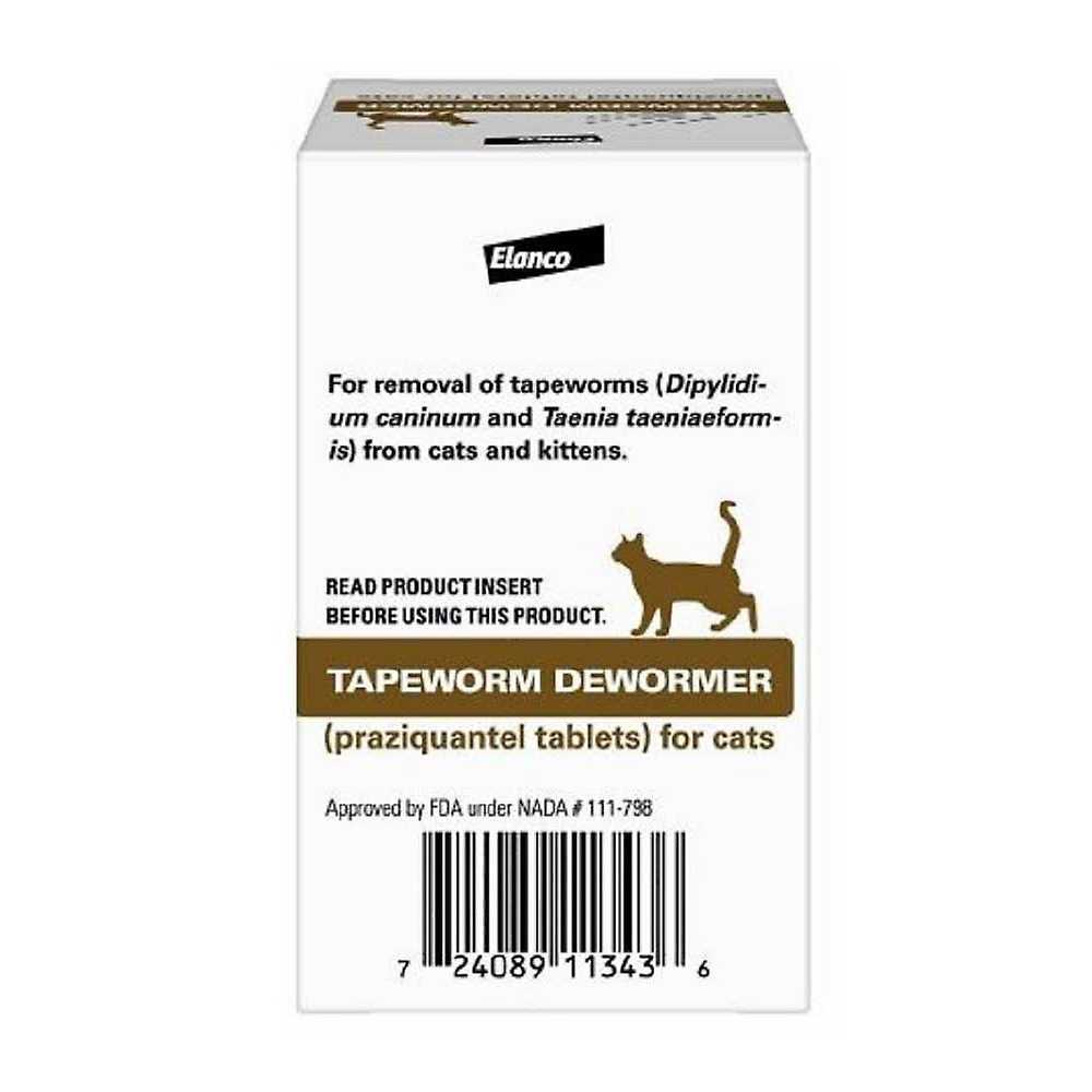 Tapeworm Dewormer Tablets for Cats, Pack of 3 C4725
