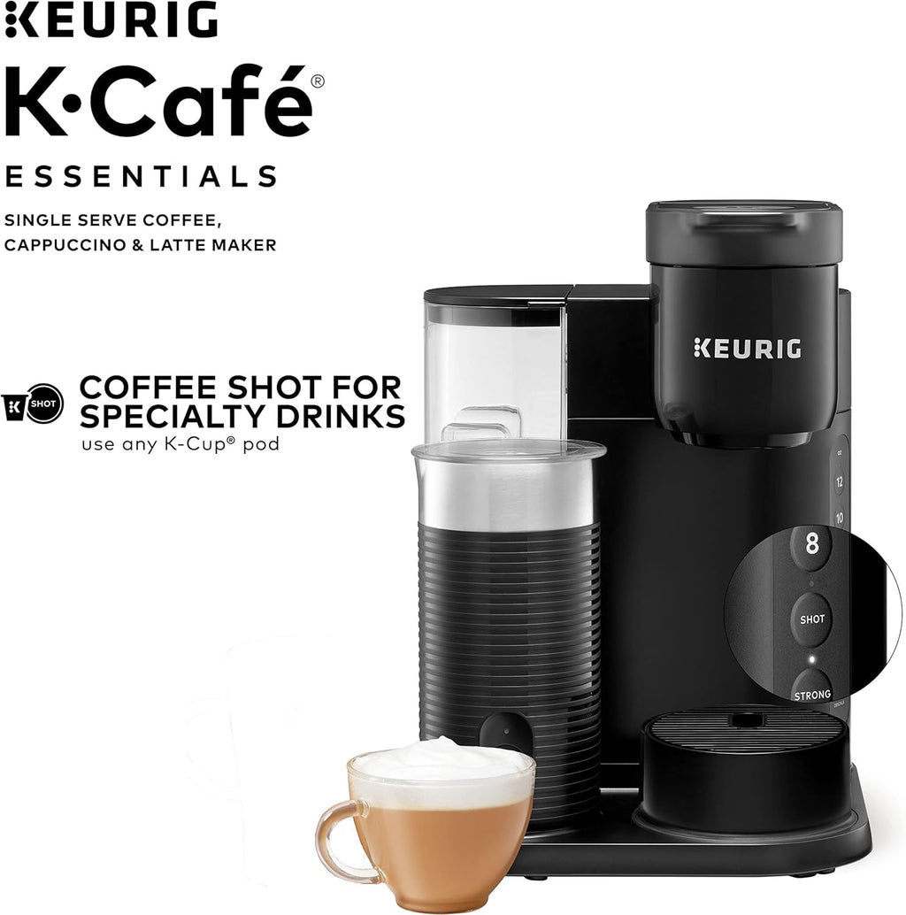 Single Serve Coffee Maker, Latte and Cappuccino, Black I557