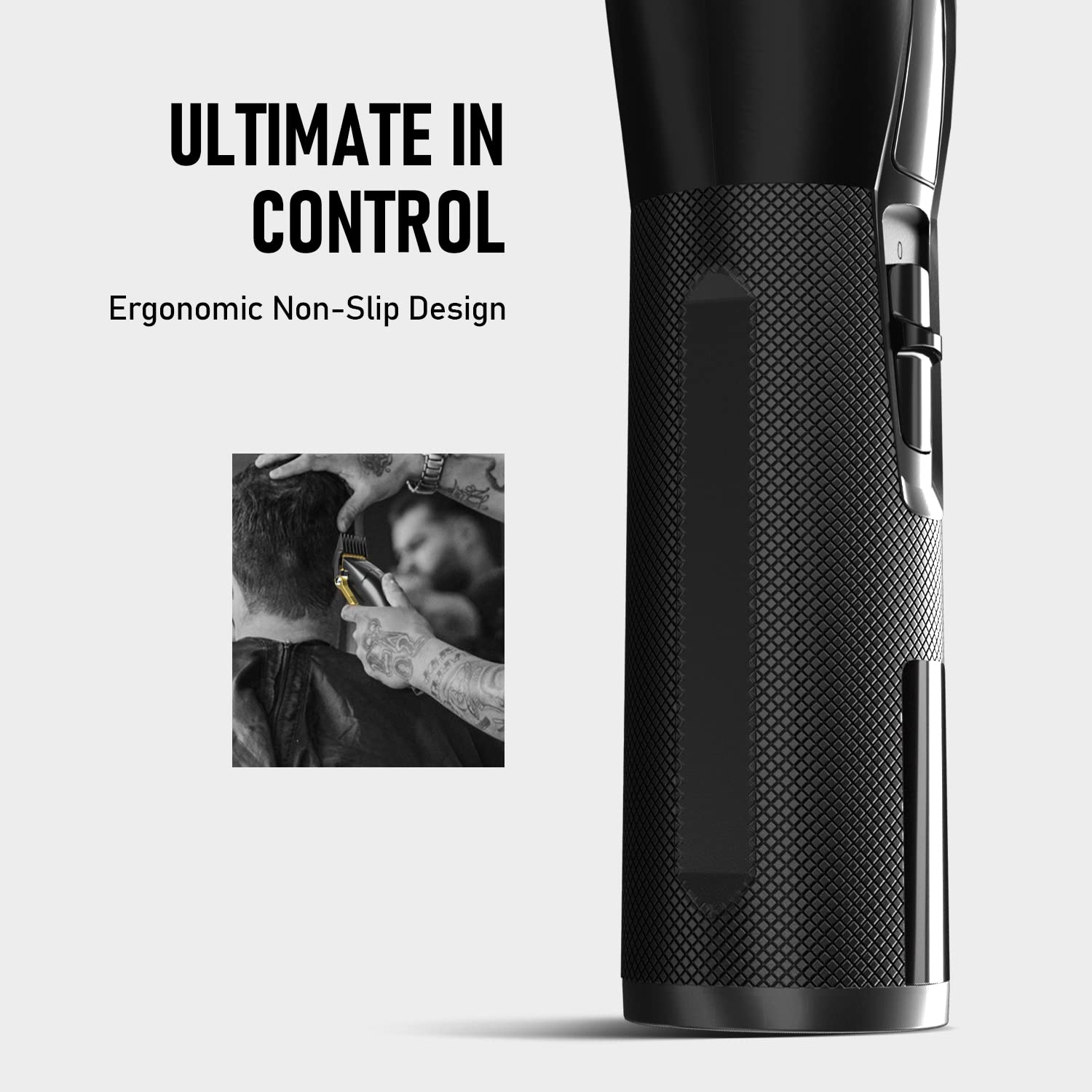 Hair Clippers for Men, USB-C Rechargeable Cordless Barber Trimmer with LED Display S937
