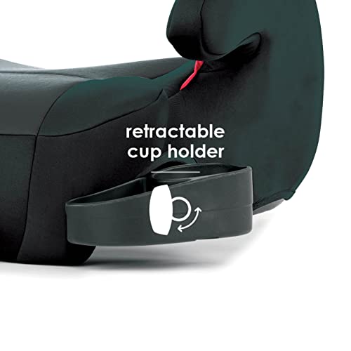 Booster Car Seat, 2-Pack, Dual Latch Connectors, Lightweight, Black E470