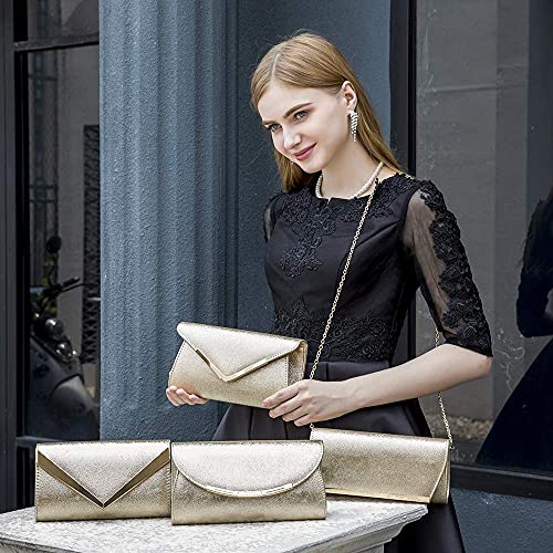 Gold Clutch Purse for Wedding Evening Party K217