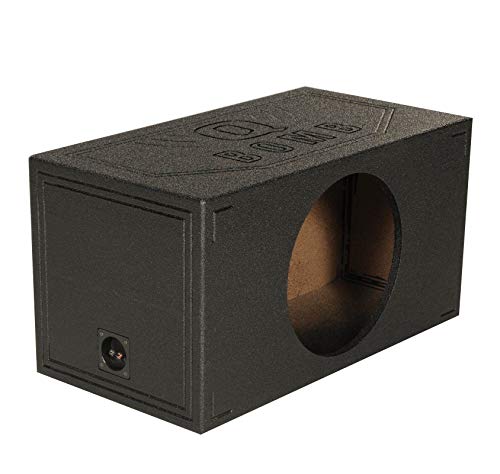 15 Inch Ported Car Subwoofer Sub Box Enclosure, Single Vented Chamber, Black A5882