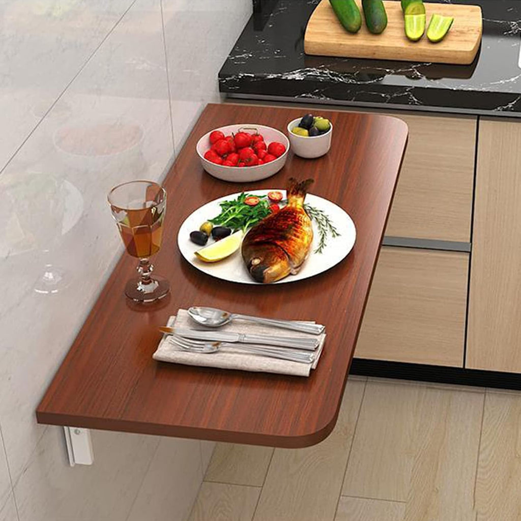 Floating Wall Desk with Drop-Leaf Tabletop G18934