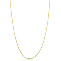 Kooljewelry 10k Yellow Gold Rope Chain Barely-There Necklace (0.7 mm, 0.9 mm, 1 mm or 1.3 mm) - Thin And Lightweight
